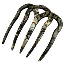 ALEXANDRE de PARIS - Silver Dark Brown Multi Plastic Other Jewellery