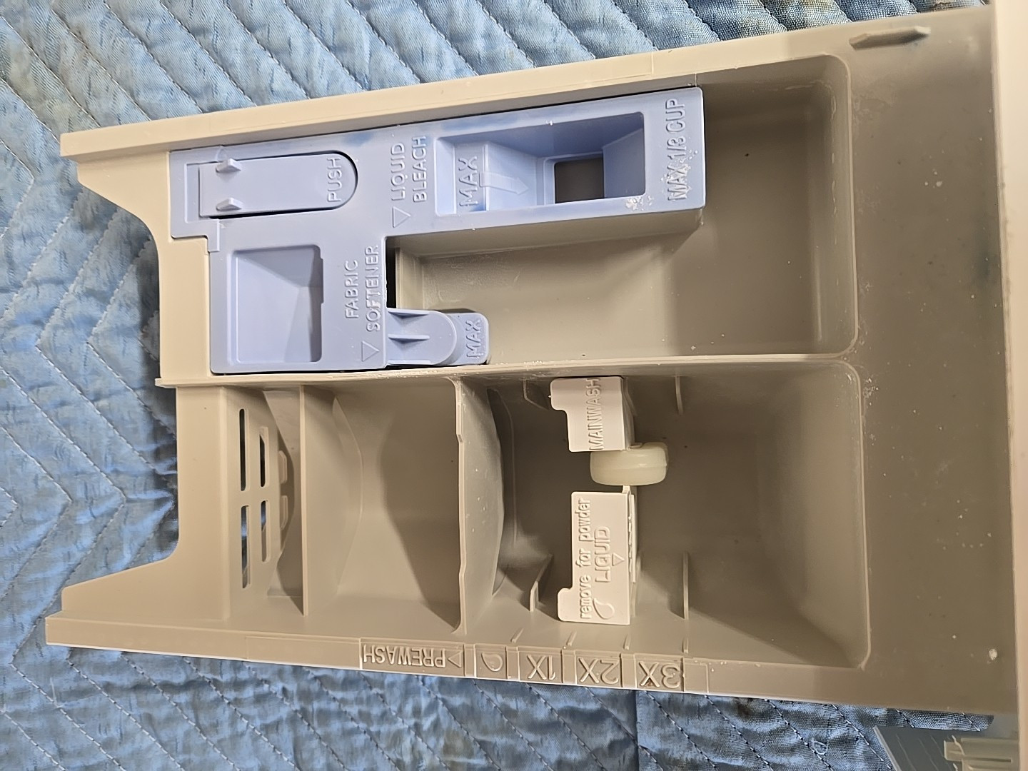 GE washer front load soap dispenser  GFW450SSM1WW