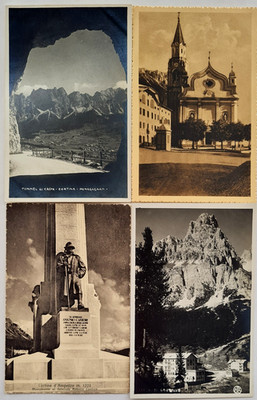 Postkarten Lot Italien 4 x Cortina d Ampezzo Venetien Italy Cards ca. ~1920/30