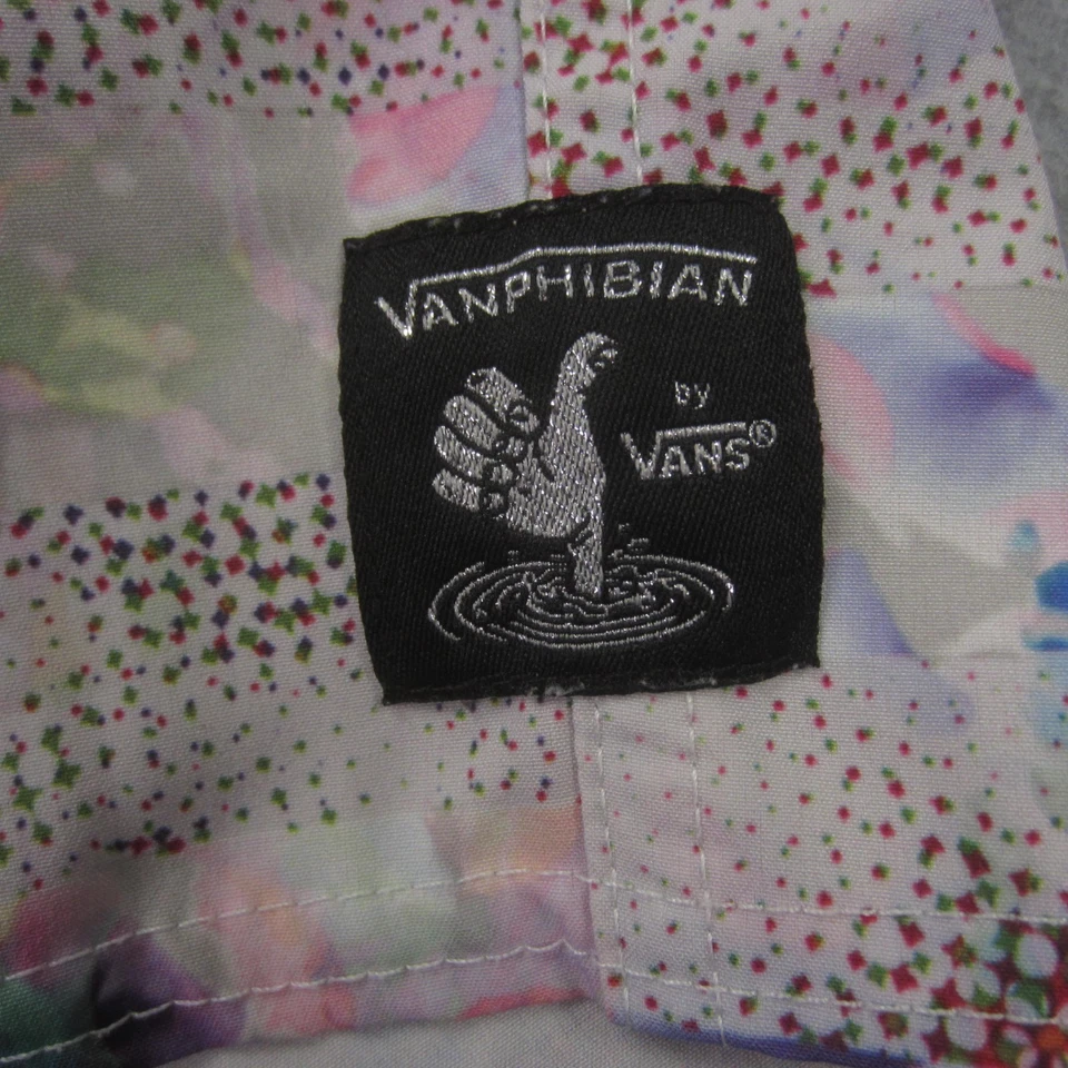 范斯 Vanphibian 短裤男式 34 多花泳裤板高尔夫海滩干湿 — 第 4/4 张图片