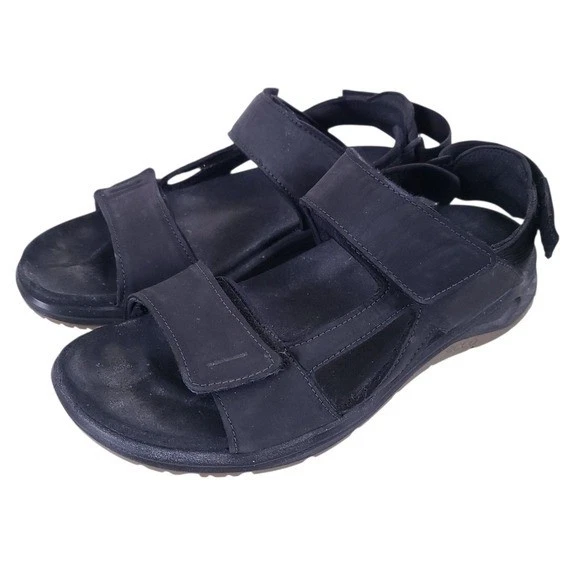 Scarpe sandali sportivi ECCO uomo X trinsic 3S in pelle nera taglia 9