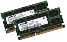 2x 2 GB 4 GB DDR3 1066 Mhz / 1067 Mhz PC3-8500S SO-DIMM notebook memoria Apple