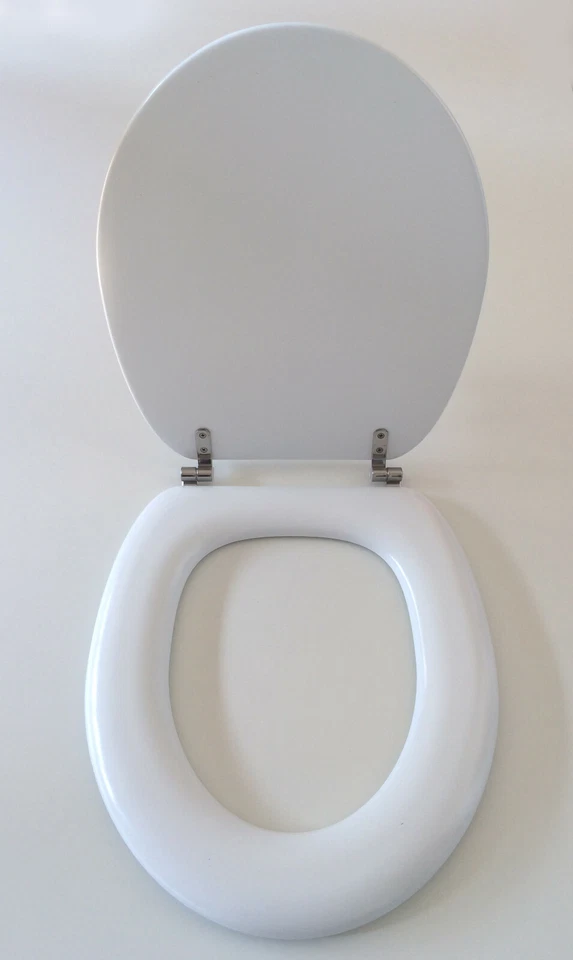 WC Sitz Polsi Soft gepolstert mit Edelstahlscharnieren, weiß 69502 - Bild 2 von 4