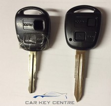 Repair For Toyota 2 button TOY41R Remote Car Key fob New Case Blade MR2 Yaris