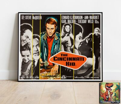 The Cincinnati Kid Steve McQueen Repro Filmposter bis zu 30 Zoll