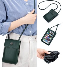 Ladys Pouch Touch Screen Cell Phone Wallet Crossbody Bag with Shoulder Strap US