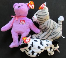TY  CELEBRATE, DOTTY & SILVER II Set - 30th - Anniversary Ty Beanie Babies NEW!!