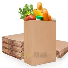 60pcs Brown Paper Bags Retail Merchandise Shopping Bag Large 12x7x17inch
