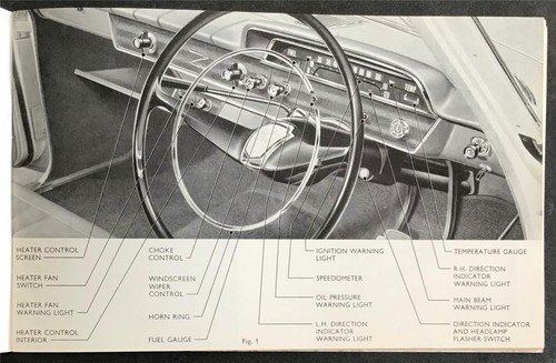 FORD ZEPHYR 4 & 6 Owner's Handbook MAY 1965 #38089/565 - Picture 2 of 4