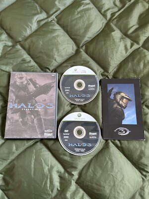 Halo 3 Essentials | Microsoft Xbox 360 2 Disc Set w/ Manual CIB Complete Bungie