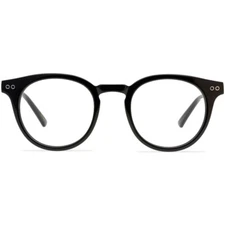 Round Glasses for Men Women Acetate Eyeglasses Frame Clip On Sunglasses Brillen