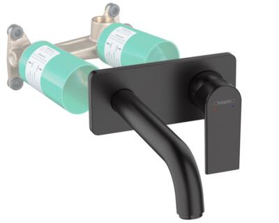 Hansgrohe Vernis Shape Einhebel-Waschtischmischer schwarz Unterputz Set 71578670