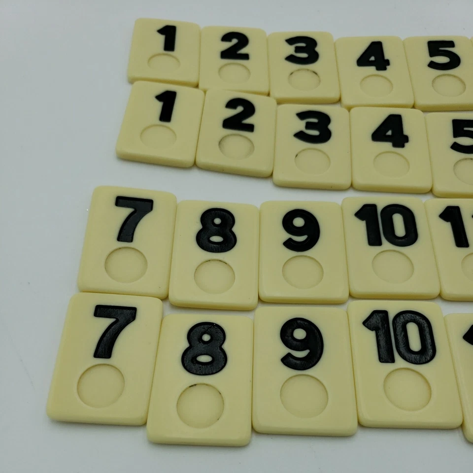 Vintage The Original Rummikub Fast Moving Rummy Tiles  Replacement Parts Black - Image 3 of 4