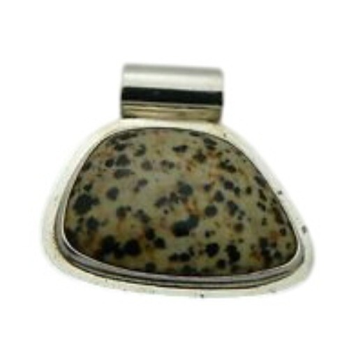 JASPER SOLITAIRE PENDANT REAL SOLID .925 STERLING… - image 7