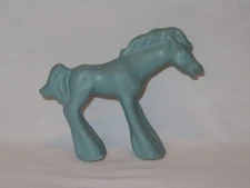 Rosemeade Horse Figurine Standing Pony Blue ~ North Dakota Pottery - RARE