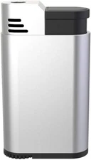 Palio Torcia Single Jet Flame Lighter, Refillable, Adjustable Torch Flame,Silver