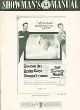 That Funny Feeling 1965  press book Sandra Dee, Bobby Darin,  Donald O'Connor