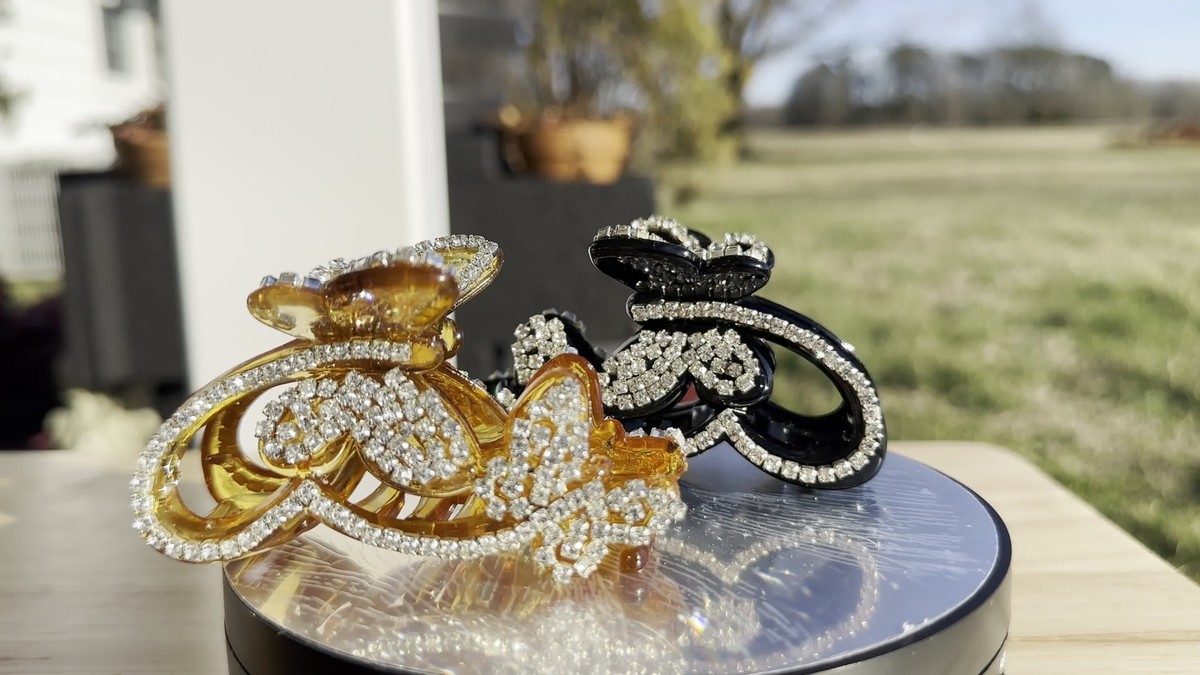 1 New Gorgeous Hair Clip with Shinny Crystals Hair Jewelry  display picture 1