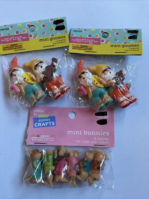 The Spring Shop Mini Gnomes & Minnie Bunnies 3 New Bags 2016/2020 Lot