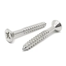 #8 Stainless Phillips Flat Head Wood Screws (Choose Length & Qty)