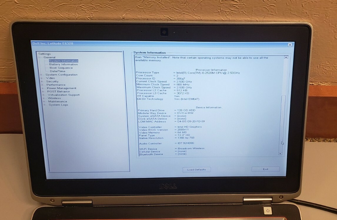 Dell Latitude E6320 13.3