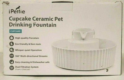 ipettie ceramic pet drinking fountain