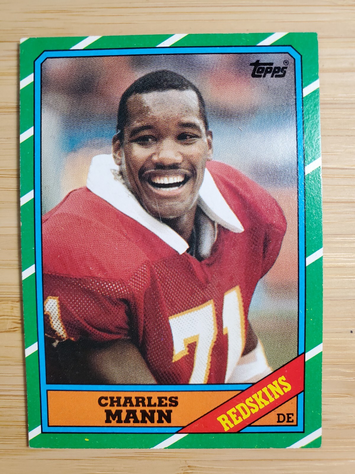 1986 Topps Charles Mann #181 - Washington Redskins HOF