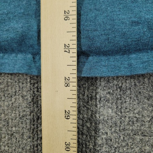 Frank & Oak Button Shirt Men Medium Blue Knit Stretch Collar Short Sleeve Adult - Picture 9 of 12