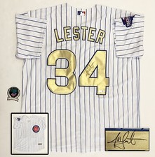 Jon Lester Signed Jersey Chicago Cubs Beckett BAS COA