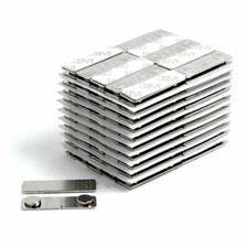 Tag- Magnetic Name Badge Tag Fastener Backing with Adhesive 50 Pack