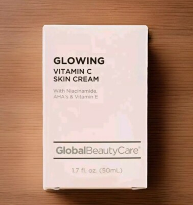 New Glowing Vitamin C Skin Cream Global Beauty Care 1.7 Ozs