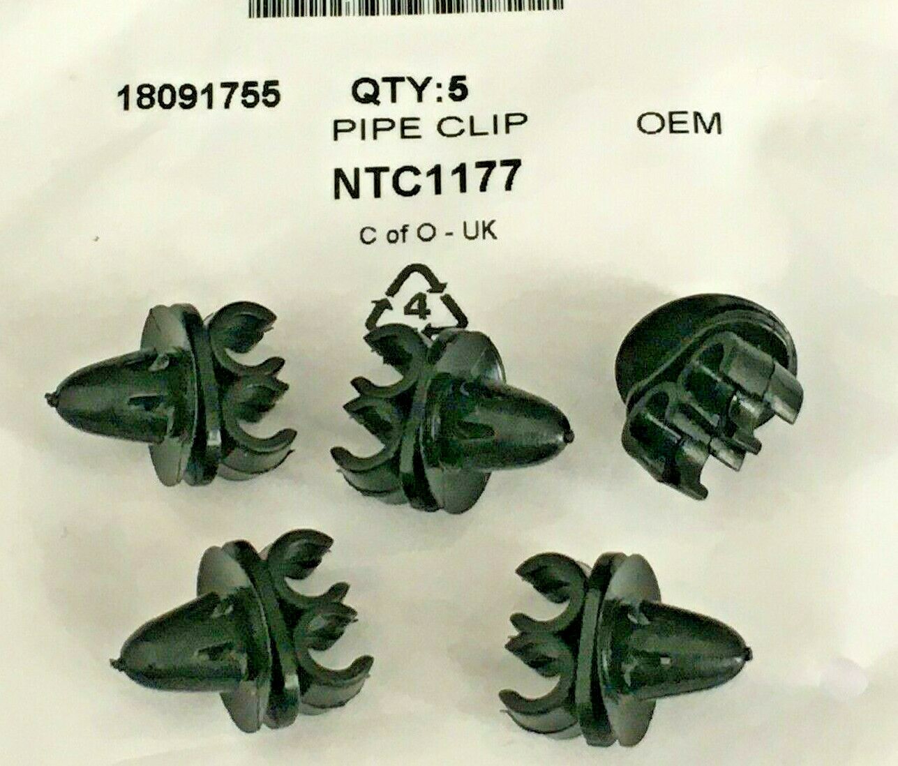 NTC1177 Brake Pipe Clips Double Pipe Pack of 5 for Landrover Genuine