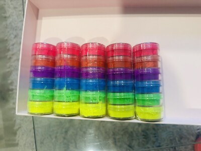 6 Neon Eyeshadow High Pigment Loose Powder LOT