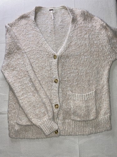 Free People Nevermind Cardigan Oversized Women’s S Fuzzy Knit Sweater Cardi $148 - Picture 8 of 8