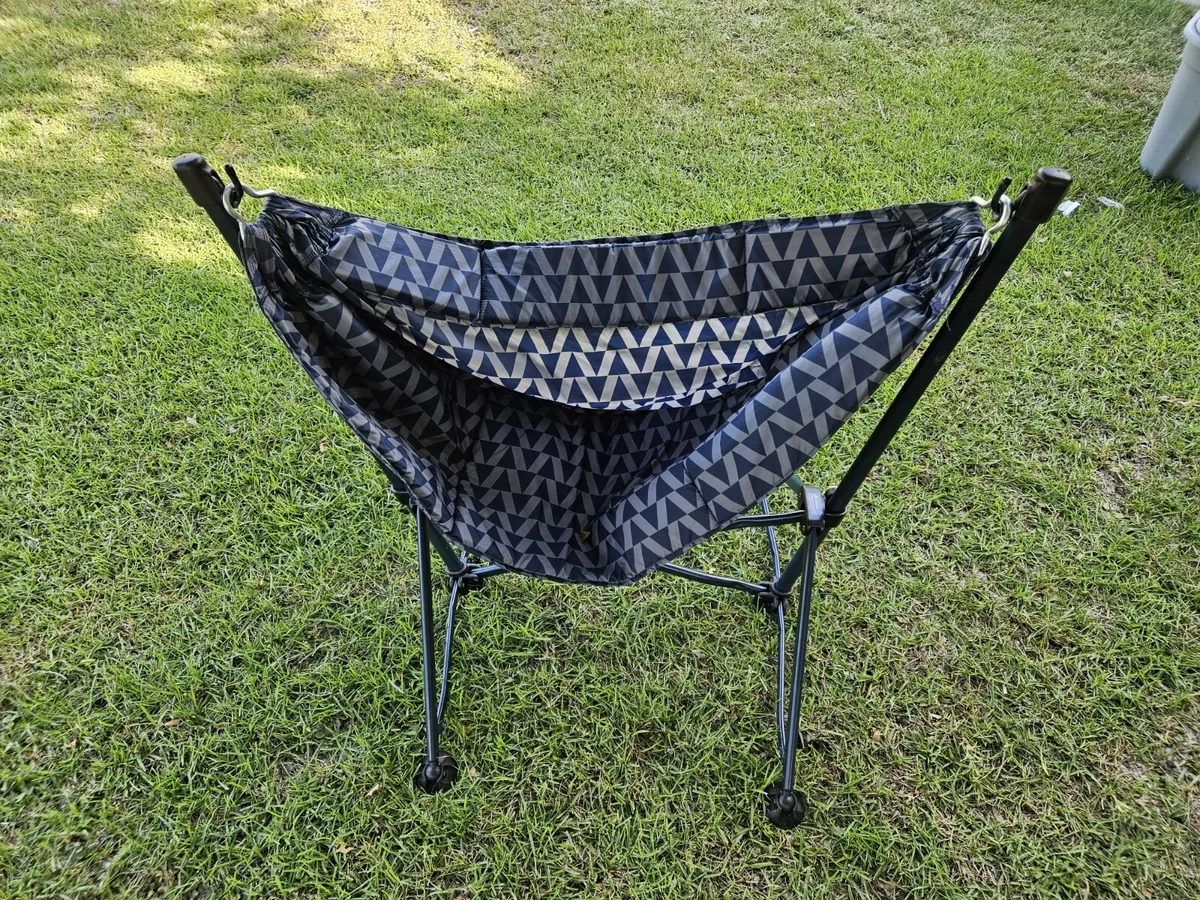 Ozark Trail Portable Hammock Camping Chair Nylon Blue White
