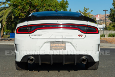 SRT Factory Style Rear Bumper Dual Exhaust Diffuser | For 15-Up Dodge Charger