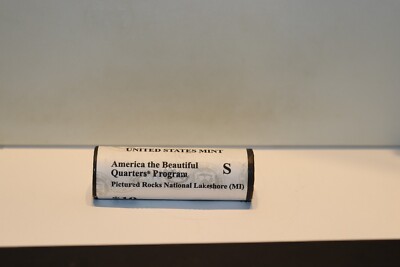 2018 S (BU) US Mint Bank Wrapped Quarters Unc Roll ATB Picture Rocks (MI)