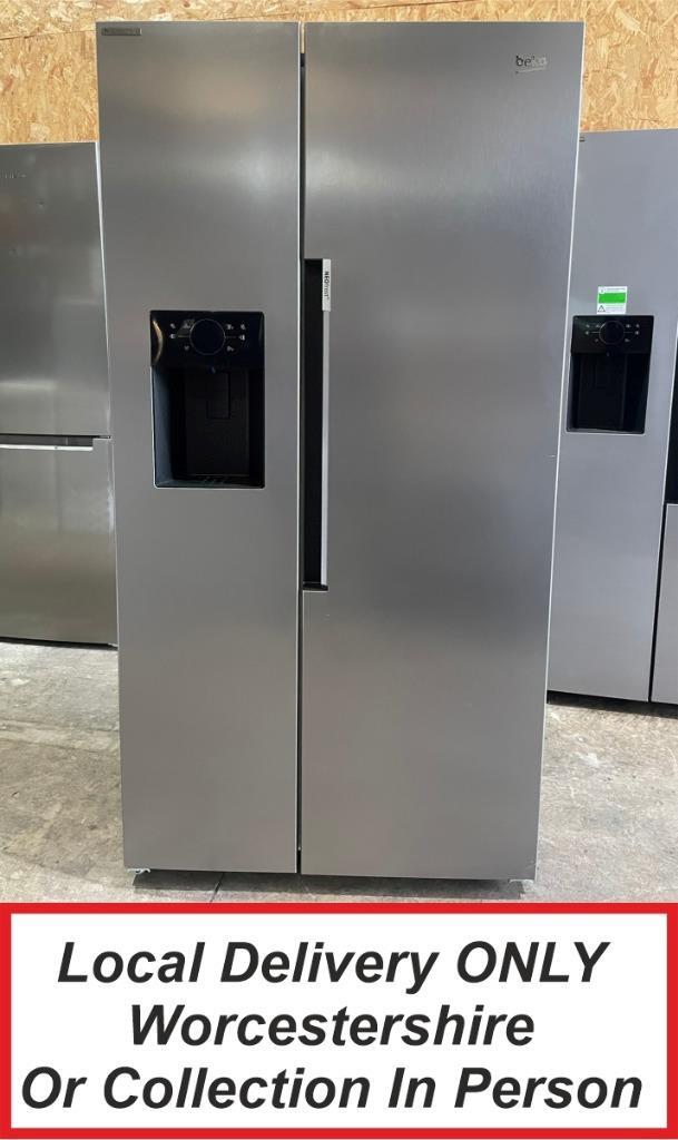 Beko ASP352VPX Stainless Steel American Fridge Freezer Water & Ice Dispenser PFA