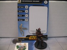  Star Wars Miniatures REVENGE OF THE SITH Devaronian Soldier 44/60 with card 