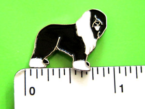 Old English SHEEP DOG - hat pin , lapel pin , tie tac GIFT BOXED