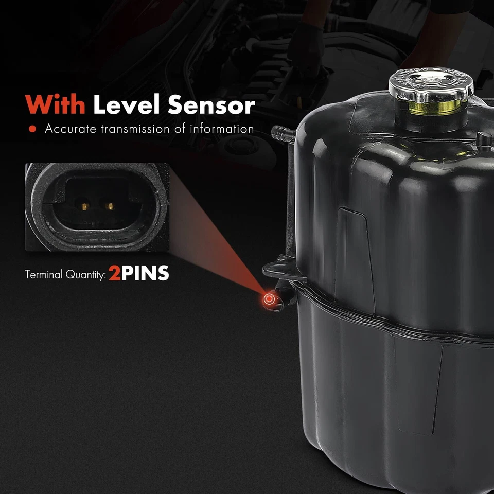 1x Depósito de refrigerante de motor con tapa para International Harvester 7600 03-07 7700 Foto 3 de 4