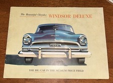 1954 Chrysler WINDSOR DELUXE Original Sales Brochure Newport, Town & Country