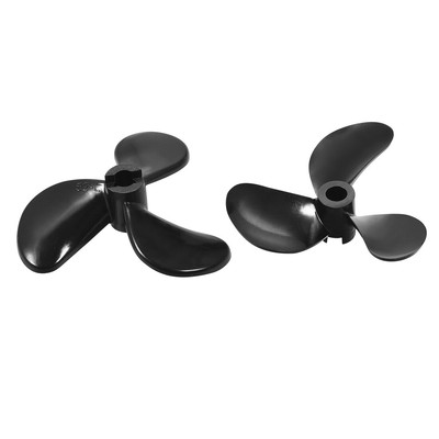 RC Boot CW Propeller 4mm Welle 52mm 3Vane Drehboot Propeller 2 Stück