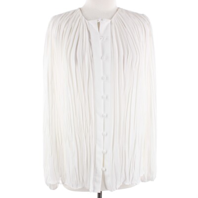 Alexis NWT Basile Long Sleeve Button Up Top Size Large in Porcelain White