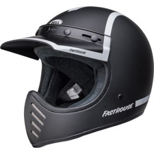 Bell Moto-3 Fasthouse Motorcycle Helmet Old Road Black S