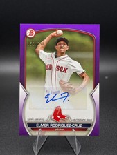 2023 Bowman Paper Elmer Rodriguez-Cruz Autograph Auto Purple /250 Yankees
