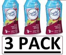 3 PACK - Crystal Light Black Cherry Lime Liquid Water Enhancer 1.62 oz EACH