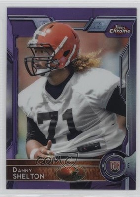 2015 Topps Chrome Rookies Purple Refractor Danny Shelton #131 Rookie RC 0a1
