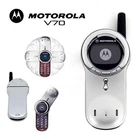 Motorola V70 GSM Red Monochrome Dual Band Used Cell Phone