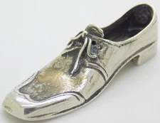 Vintage Italian Handmade Genuine Sterling Silver 925 Men’s Shoe Heavy Miniature